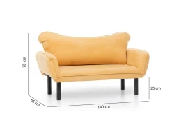 Divano letto economico design multicolore 155x70cm - Guchol