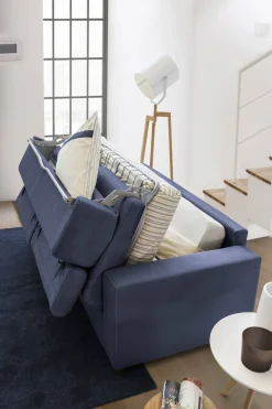 Divano letto idrorepellente blu 200x95cm - Amalfi