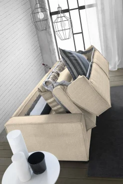 Divano letto indeformabile beige 200x95cm - Amapola