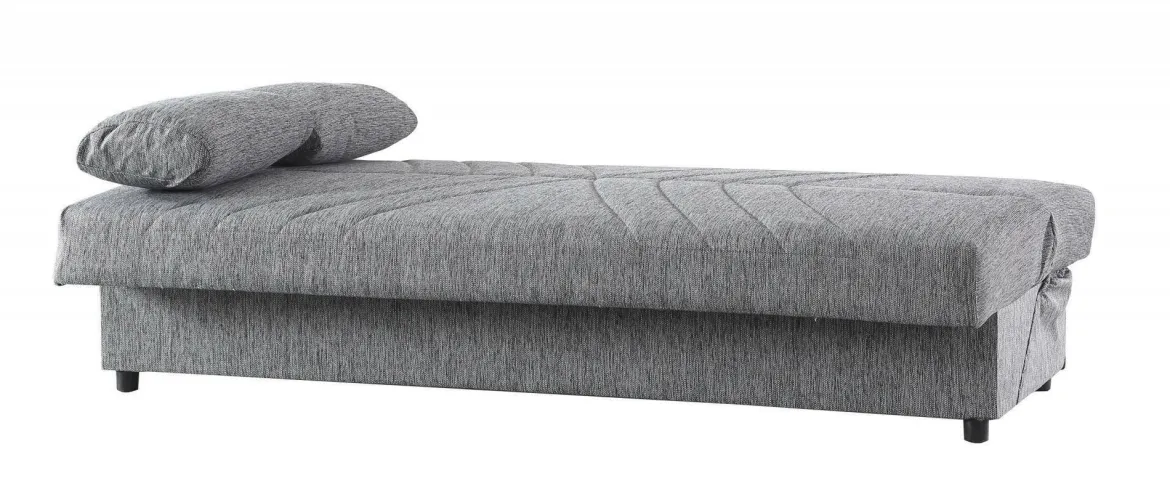 Divano letto in legno grigio 181x81cm - Apicella