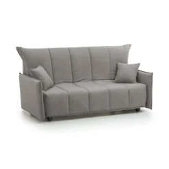 Divano letto in legno massello grigio 190x90cm - Ardis