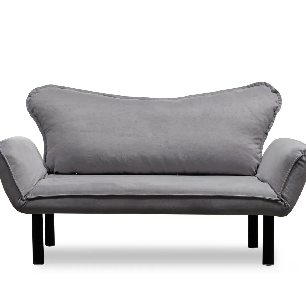 Divano letto in metallo grigio 140x65cm - Hone