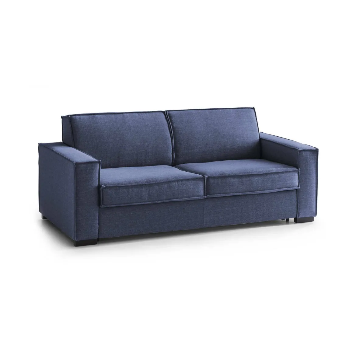 Divano letto in tessuto blu 180x95cm - Alisa