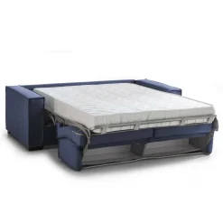 Divano letto in tessuto blu 180x95cm - Alisa