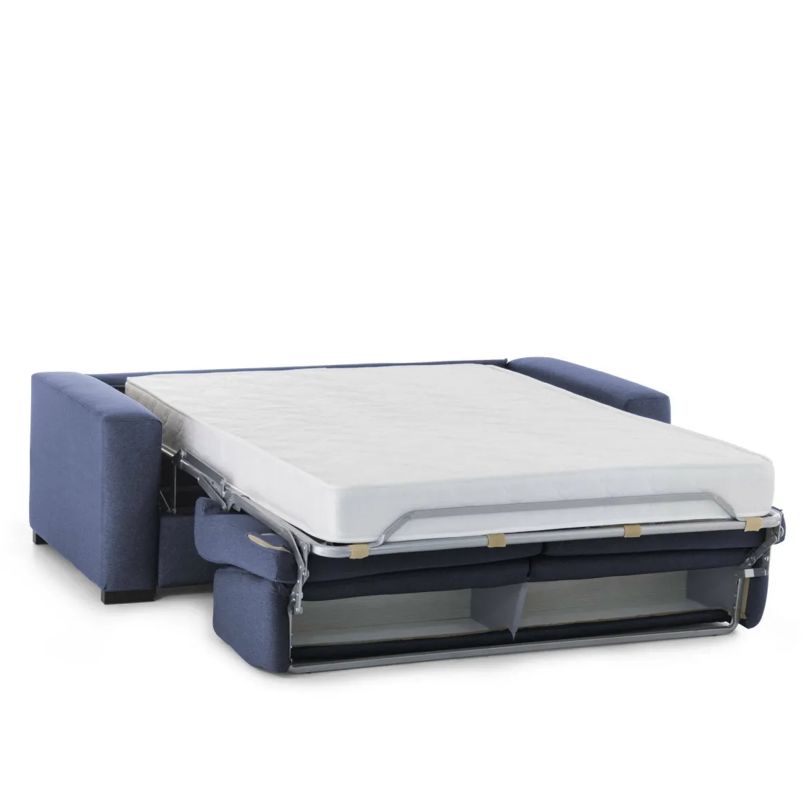 Divano letto in tessuto blu 200x95cm - Andymion