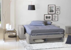 Divano letto lavabile grigio 200x95cm - Zinnia