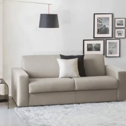 Divano letto lavabile tortora 200x95cm - Zinnia