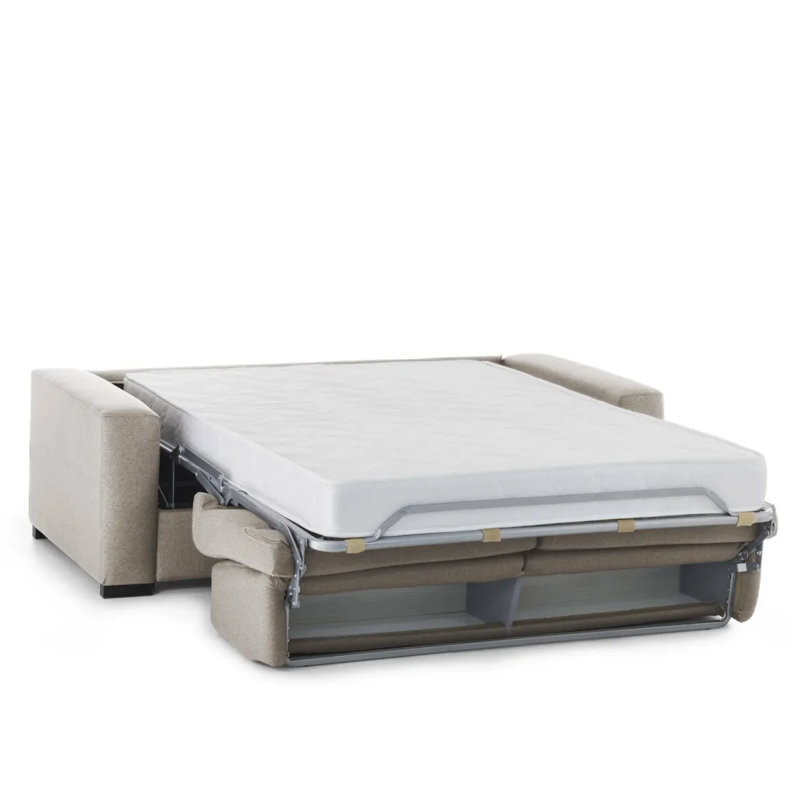 Divano letto lavabile tortora 200x95cm - Zinnia