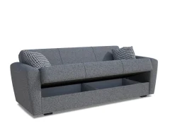 Divano letto matrimoniale grigio 223x80cm - Nox