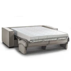 Divano letto matrimoniale tortora 220x95cm - Estia
