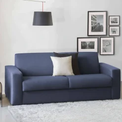 Divano letto moderno blu 220x95cm - Estia