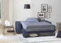Divano letto moderno blu 220x95cm - Estia