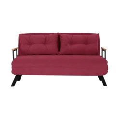 Divano letto moderno rosso 133x78cm - Calvin