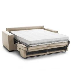 Divano letto 2 piazze beige 200x100cm - Adalberto