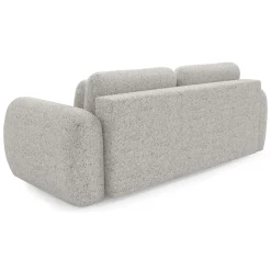 Divano Letto 3 Posti Beige Chiaro Contenitore di Apertura a Libro 266x121 cm, Reclinabile - Sessame