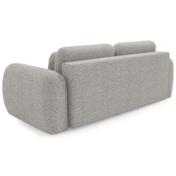 Divano Letto 3 Posti Beige Contenitore di Apertura a Libro 266x121 cm, Reclinabile - Sessame