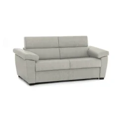 Divano Letto 2 Posti Beige Sfoderabile Contenitore 205x95 cm, di Apertura a Ribalta Made in Italy - Fisciano
