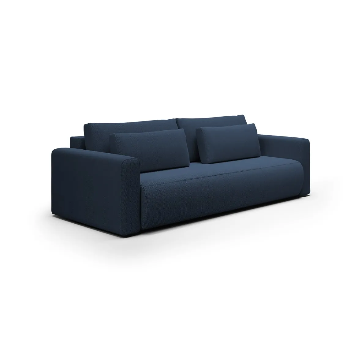 Divano Letto 2 Posti blu Contenitore di Apertura a Libro 266x121 cm, Reclinabile - Golgi