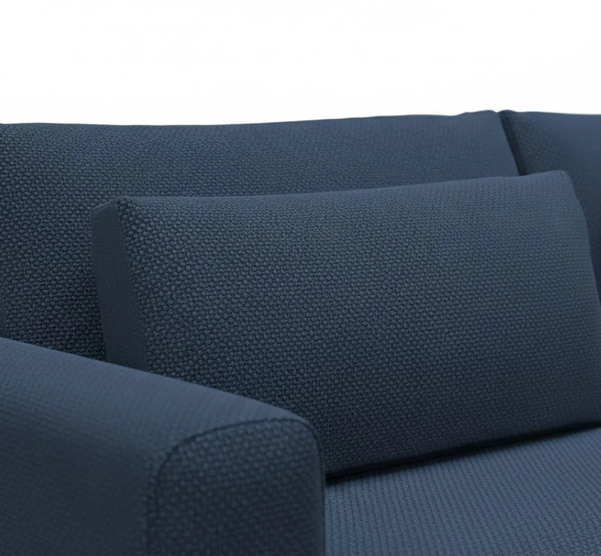 Divano Letto 2 Posti blu Contenitore di Apertura a Libro 266x121 cm, Reclinabile - Golgi