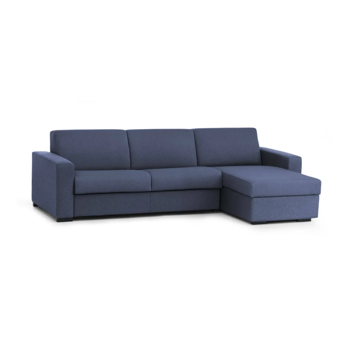 Divano letto 4 posti blu 280x95cm - Aika