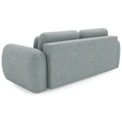 Divano Letto 3 Posti Grigio Cenere Contenitore di Apertura a Libro 266x121 cm, Reclinabile - Sessame