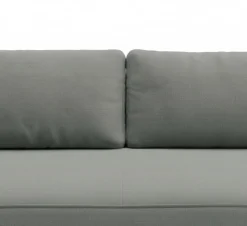 Divano Letto 2 Posti Grigio Contenitore di Apertura a Libro 240x105 cm, Reclinabile - Erbezzo