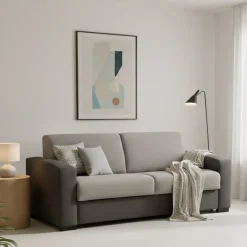Divano letto 2 posti grigio e antracite 200x95cm - Andymion