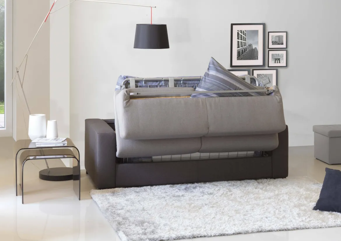 Divano letto 2 posti grigio e antracite 200x95cm - Andymion