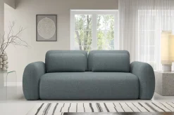 Divano Letto 3 Posti Grigio Scuro Contenitore di Apertura a Libro 266x121 cm, Reclinabile - Sessame