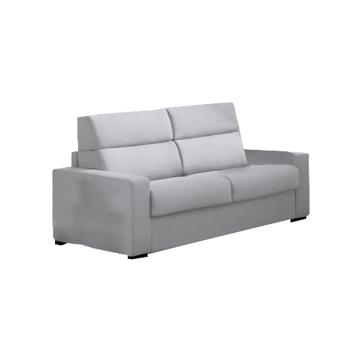 Divano Letto 2 Posti Grigio Sfoderabile Contenitore 180x95 cm, di Apertura a Ribalta Made in Italy - Casabona