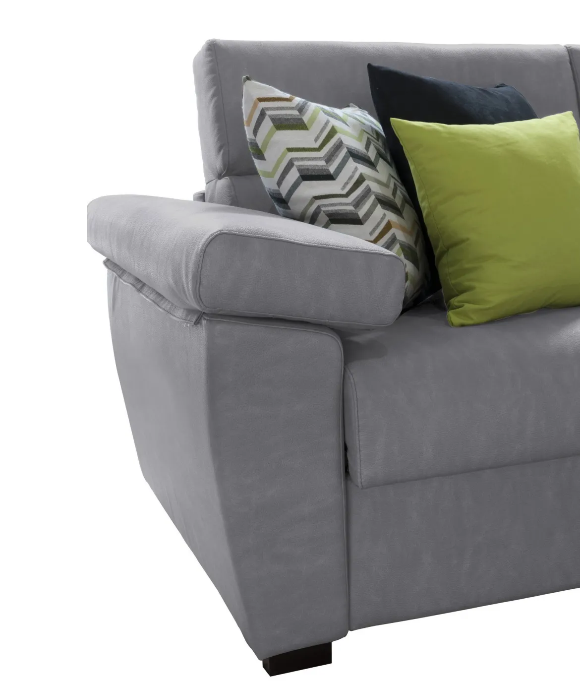 Divano Letto 2 Posti Grigio Sfoderabile Contenitore 185x95 cm, di Apertura a Ribalta Made in Italy - Seui