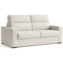 Divano Letto 2 Posti Grigio Sfoderabile Contenitore 200x95 cm, di Apertura a Ribalta Made in Italy - Ecate