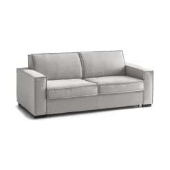 Divano letto 3 posti grigio 220x95cm - Asteroide