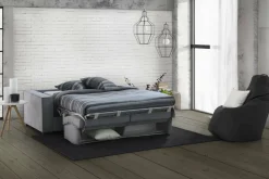 Divano letto 3 posti grigio 220x95cm - Asteroide