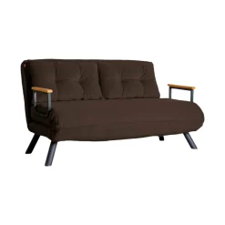 Divano letto 2 posti marrone 133x78cm - Calvin