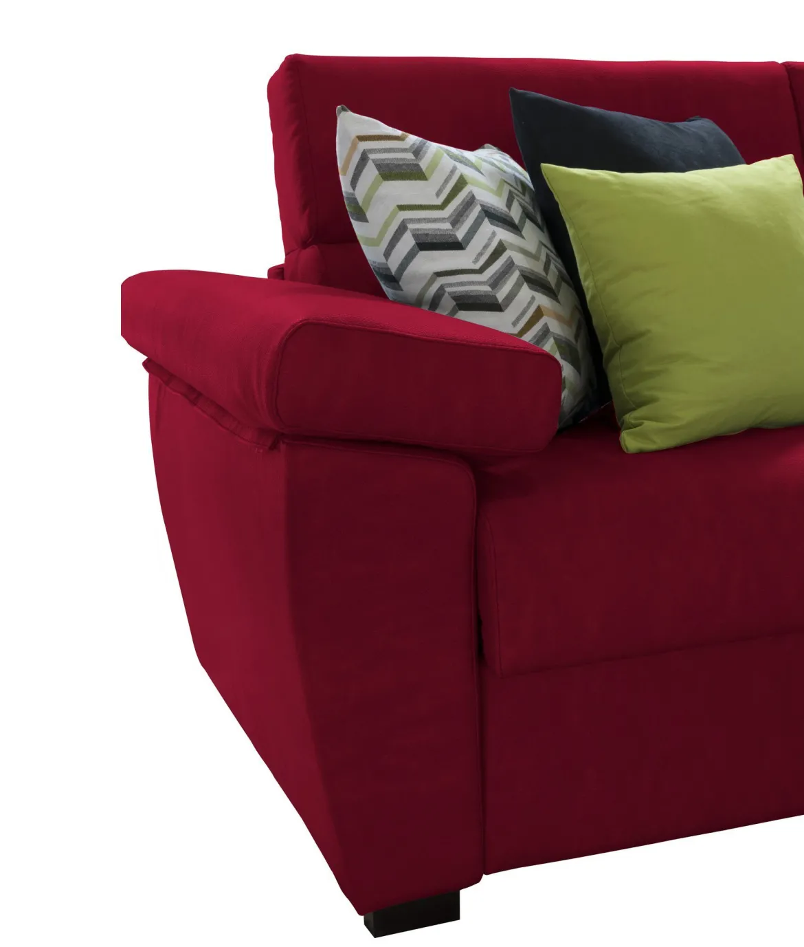Divano Letto 2 Posti Rosso Sfoderabile Contenitore 205x95 cm, di Apertura a Ribalta Made in Italy - Biscossi