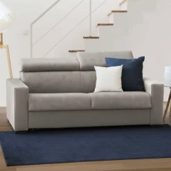 Divano letto 2 posti tortora 160x95cm - Alinia