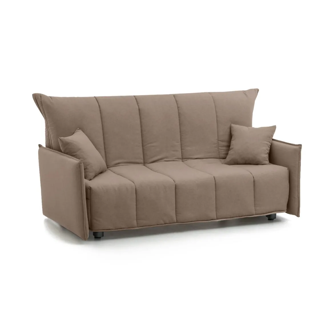 Divano letto 3 posti tortora 200x95cm - Adalberto