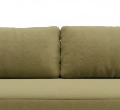 Divano Letto 2 Posti Verde Chiaro Contenitore Cuscini Sfoderabili 210x106 cm, Reclinabile - Brugnato