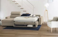 Divano letto reclinabile beige 280x95cm - Alibabah