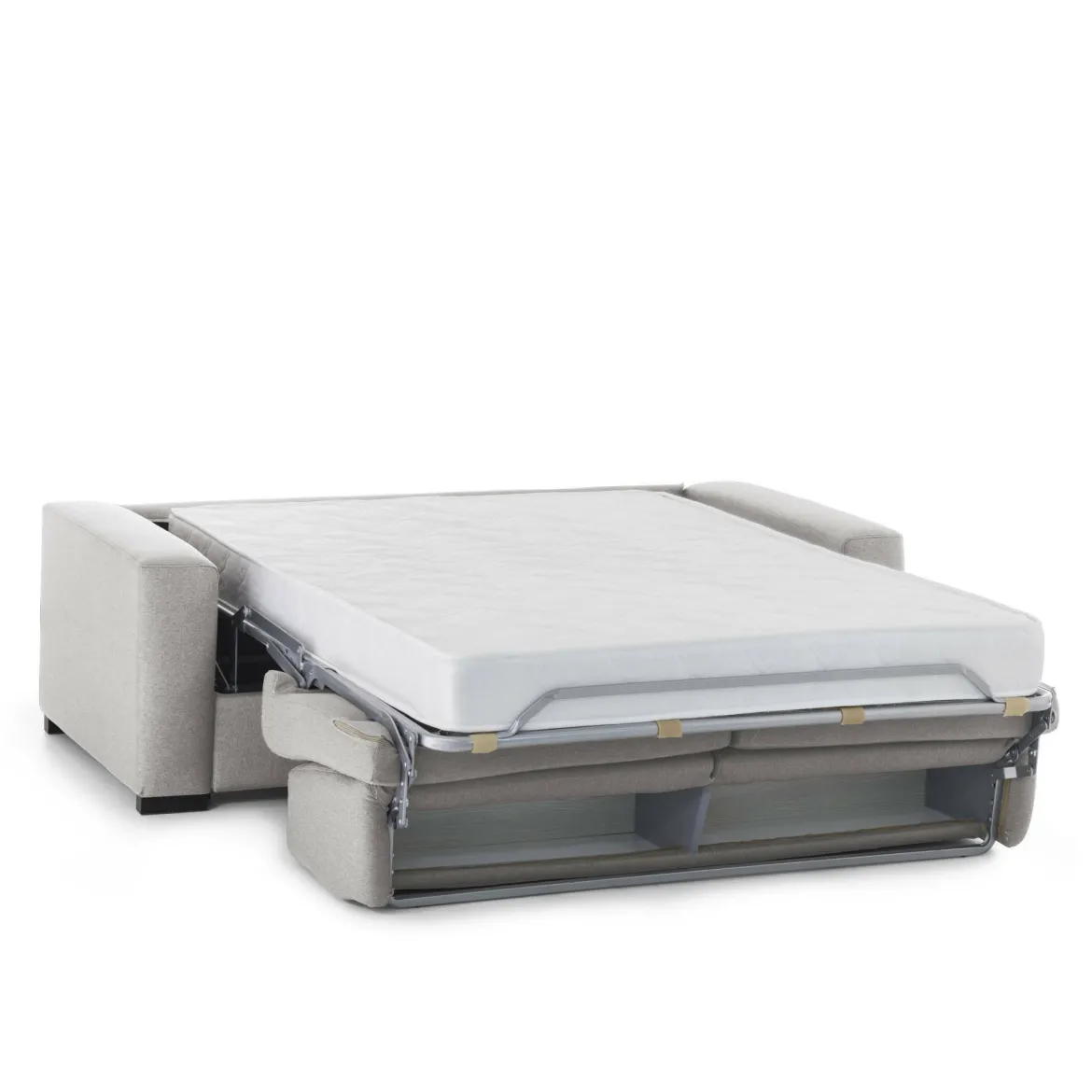Divano letto reclinabile grigio cenere 133x78cm - Calvin