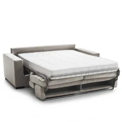 Divano letto reclinabile tortora 220x95cm - Action
