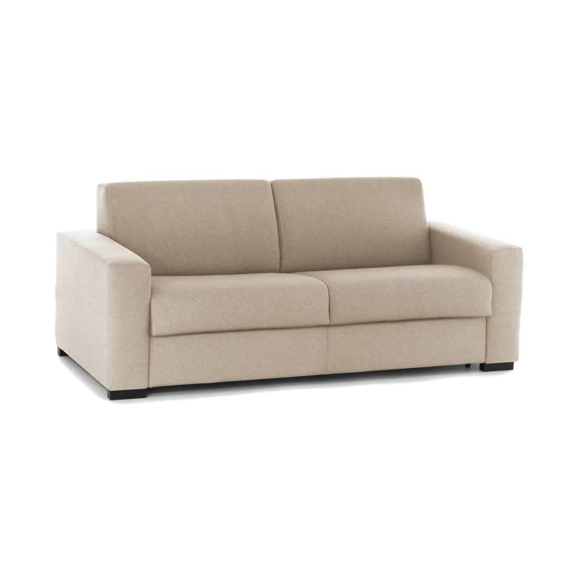 Divano letto sfoderabile beige 220x95cm - Estia