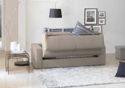 Divano letto sfoderabile tortora 200x95cm - Andymion