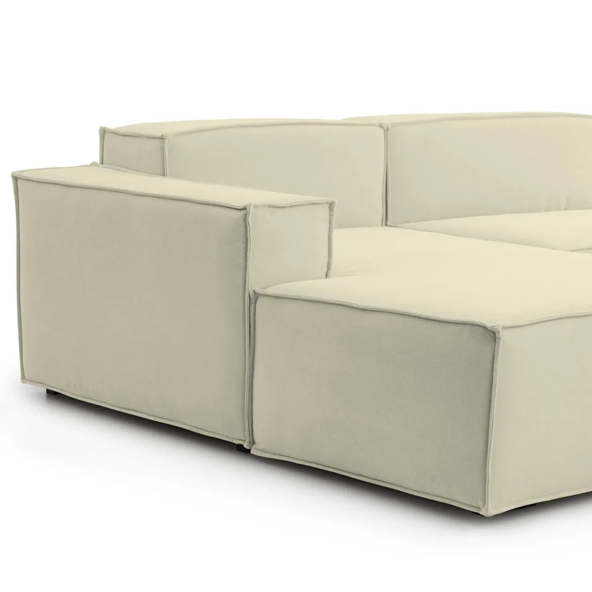 Divano modulare beige 340x170x70h cm - Atrillo
