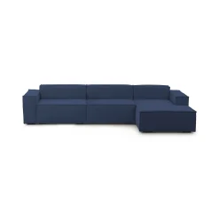 Divano modulare blu 340x170x70h cm - Asvaldo
