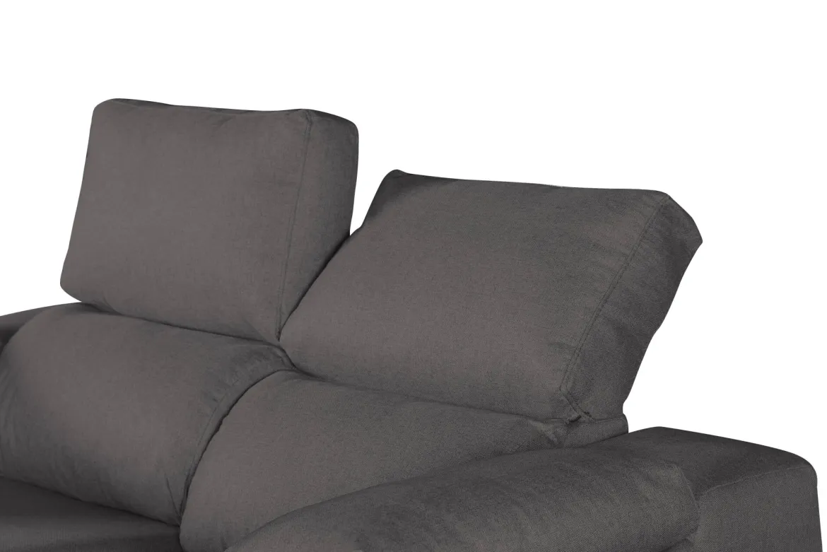 Divano 2 posti antracite 160x100x100h cm - Astrice