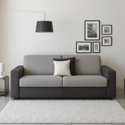 Divano 2 posti grigio e antracite 160x95x90h cm - Malachite