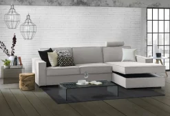 Divano 4 posti grigio 260x95x90h cm - Assobasso