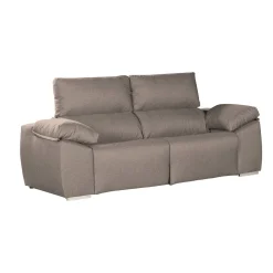 Divano 3 posti tortora 190x100x100h cm - Assiria